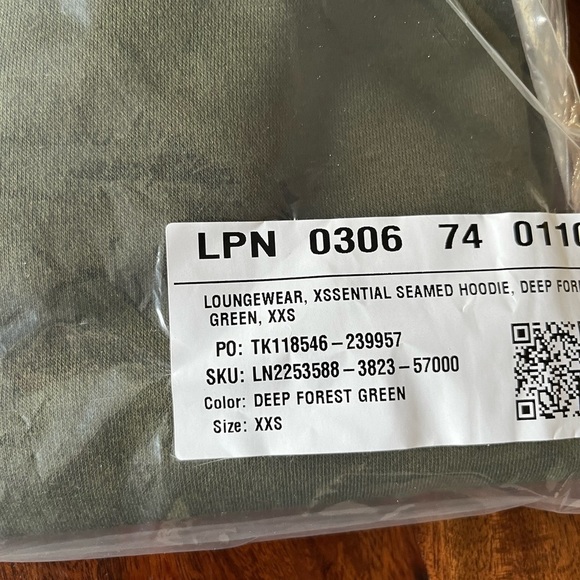 Savage X Fenty Deep Forest Green Longsleeve Oversized Pullover Xssential Hoodie - Picture 12 of 16